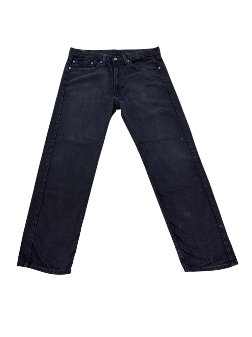 Men’s Levi’s 505 Black Denim Jeans Heavyweight Straight Leg W34 L31 2010s